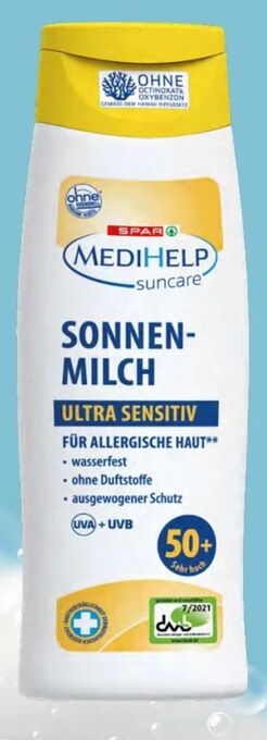 MediHelp Sonnenmilch Ultra Sensitive