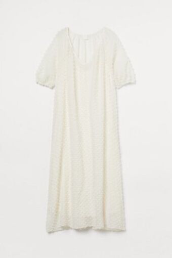 H&M Langes kleid mit v-ausschnitt Angebot