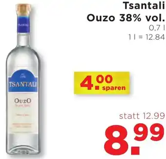 Unimarkt Tsantali Ouzo 38% vol. 0,7 l Angebot