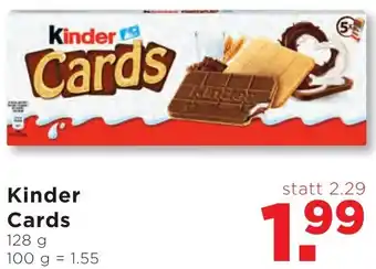 Unimarkt Kinder Cards 128 g Angebot