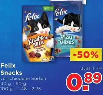 Unimarkt Felix Snacks 40-60 g Angebot