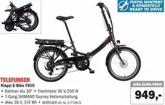 Forstinger klapp E-Bike F810 21776670 Angebot
