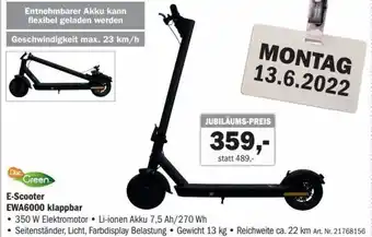 Forstinger E-Scooter EWA6000 Klappbar 350 W Angebot