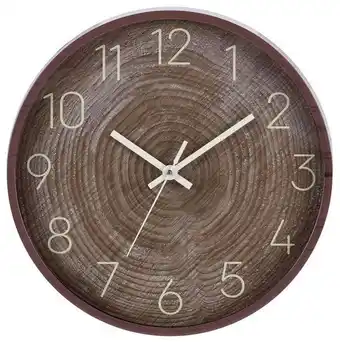 Möbelix Wanduhr arjen ø 30 cm analog braun holz-optik Angebot