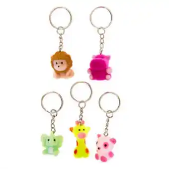 Best friends safari animals keychains - 5 pack