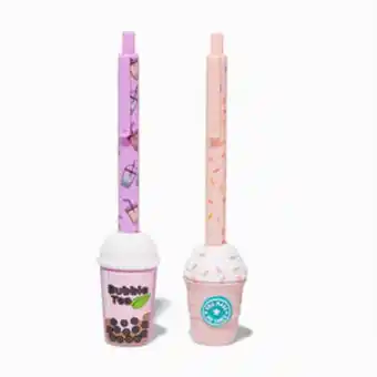 Claire's Bubble tea & frozen coffee ballpoint pen set - 2 pack Angebot