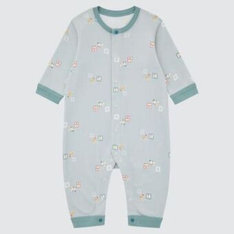 UNIQLO Babies newborn joy of print one piece long sleeve outfit Angebot
