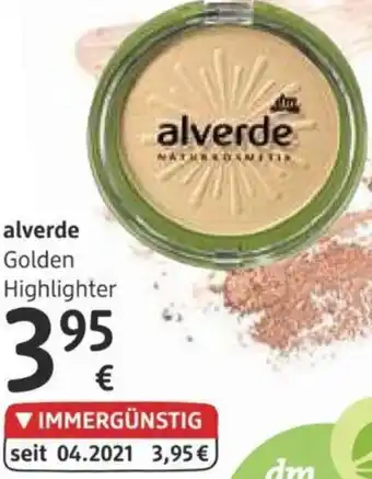 dm Alverde Golden Highlighter Angebot