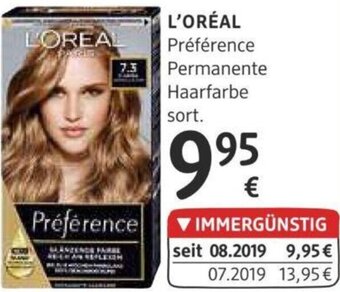 dm L'Oréal Préférence Permanente Haarfarbe Angebot