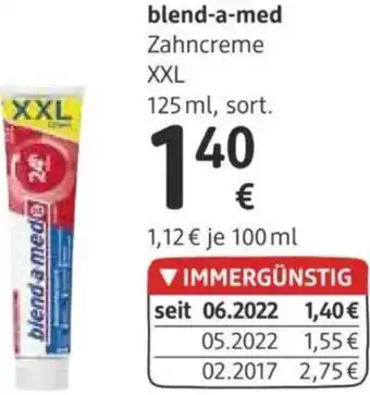 dm Blend-a-Med Zahncreme XXL 125ml Angebot