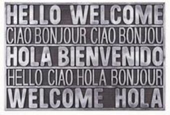 Mömax Fußmatte welcome in silberfarben ca.40x60cm Angebot