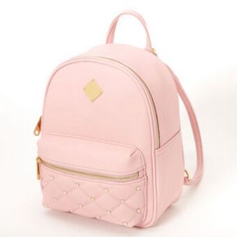 Claire's Pearl quilted small backpack - pink Angebot