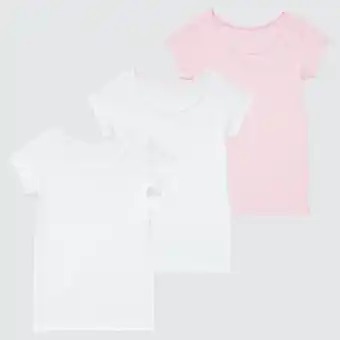 UNIQLO Babies toddler cotton inner dotted short sleeved t-shirt (three pack) Angebot