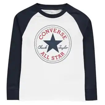 Sports Direct Converse chuck long sleeve t-shirt boys Angebot