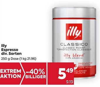 Billa Illy Espresso 250 g Angebot