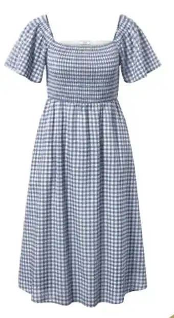 Damen Kariertes Webkleid