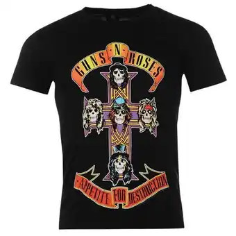 Sports Direct Official herren t-shirt guns n roses Angebot