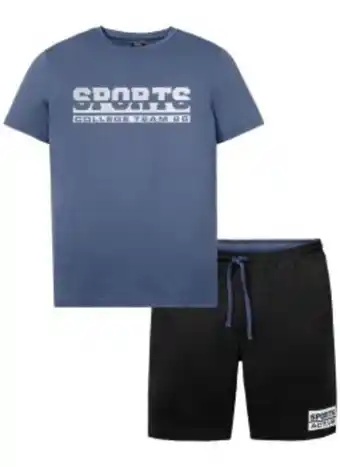 Shirt und kurze hose aus funktionsmaterial (2-tlg.set)