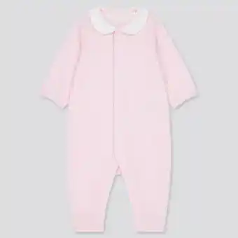 UNIQLO Babies newborn airism pile one piece long sleeved outfit Angebot