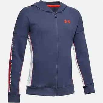 Under armour rival terry full zip jacket junior boys
