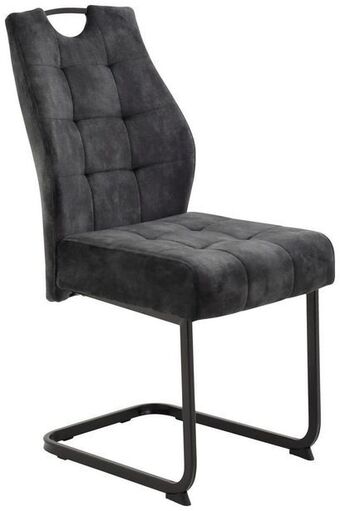 Möbelix Schwingstuhl emilia vintage anthrazit gepolstert Angebot