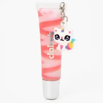 Claire's Caticorn charm lip gloss tube - pink Angebot