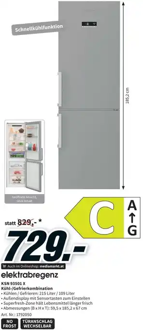 Media Markt KSN 93501 X Kühl-Gefrierkombination 1792050 Angebot