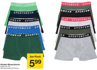 Zeeman Kinder Boxershorts 134-176 Angebot