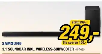 Expert Samsung 3.1 Soundbar Inkl.Wireless Subwoofer HW-T650 Angebot