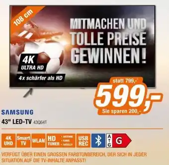 Expert Samsung 43" Led TV 43Q64T Angebot