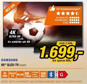 Expert Samsung 65" Qled TV 65Q90T Angebot
