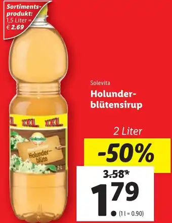 Lidl Holunderblütensirup 2 Liter Angebot