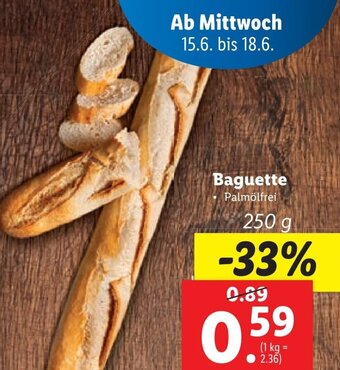 Lidl Baguette 250 g Angebot