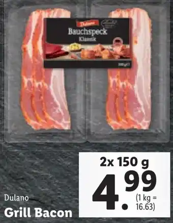Lidl Grill Bacon 2x 150 g Angebot