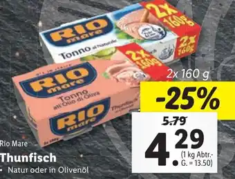 Lidl Thunfisch 2x 160 g Angebot