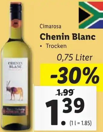 Lidl Chenin Blanc 0,75 Liter Angebot