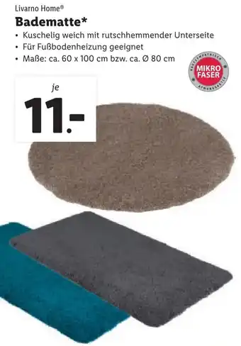 Lidl Badematte 60 x 100 cm Angebot