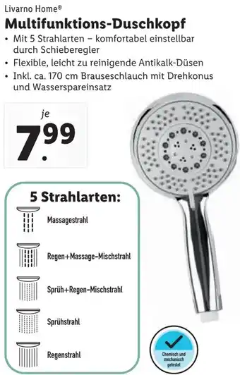 Lidl Multifunktions-Duschkopf 170 cm Angebot