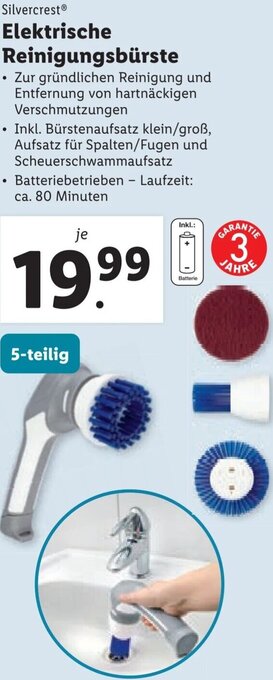 Lidl Elektrische Reinigungsbürste Angebot