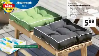 Lidl Outdoor-Sitzkissen 39 x 39 x 8 cm Angebot