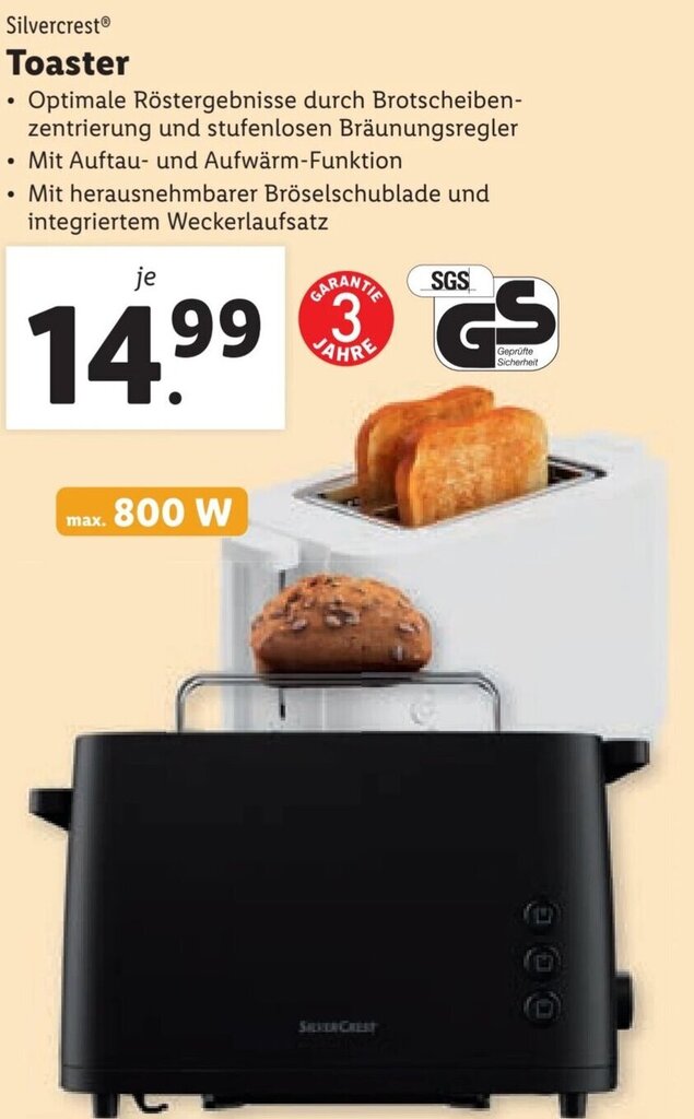 Toaster Angebot bei Lidl