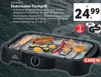 Lidl Elektrischer Tischgrill 41 x 24 cm Angebot