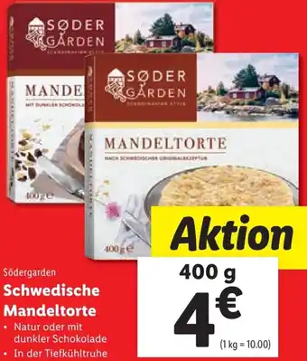 Lidl Schwedische Mandeltorte 400 g Angebot