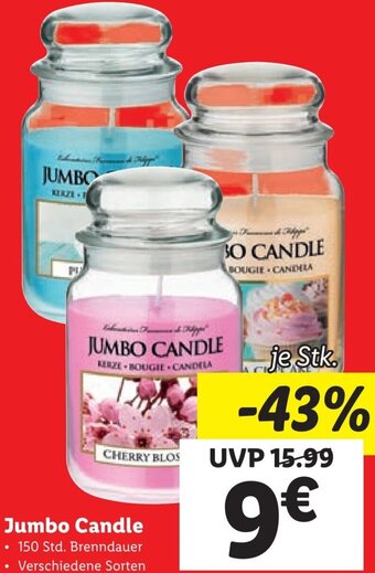 Lidl Jumbo Candle Angebot