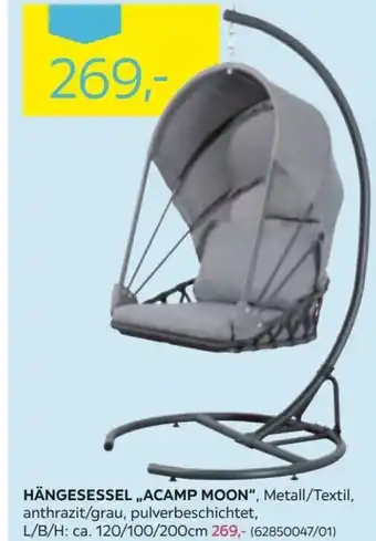 Möbelix Hängesessel Acamp Moon 120/100/200cm Angebot