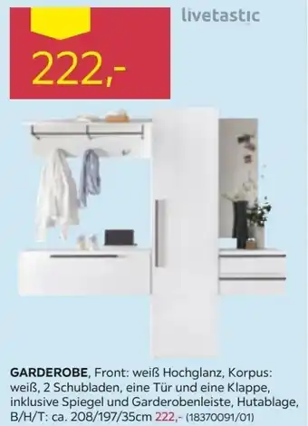 Möbelix Garderobe 208/197/35cm Angebot