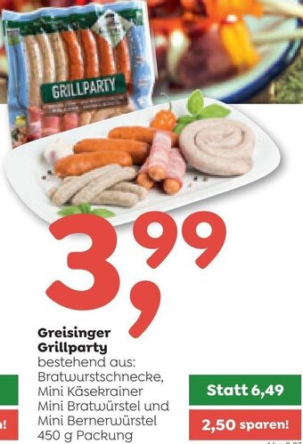 ADEG Greisinger Grillparty 450 g Angebot