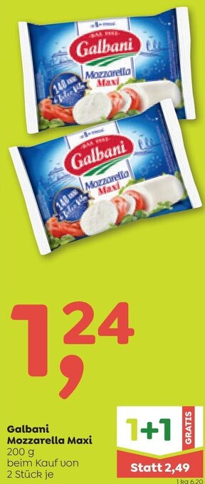 ADEG Galbani Mozzarella Maxi 200 g Angebot