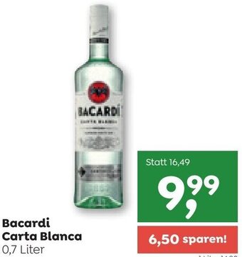 ADEG Bacardi Carta Blanca 0,7 Liter Angebot