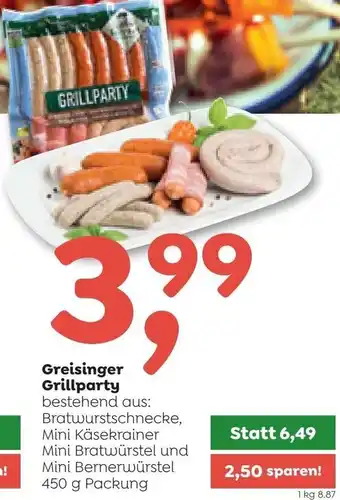 ADEG Greisinger Grillparty 450 g Angebot